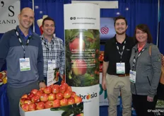 Smiling for Ambrosia apples. From left to right: Crhis Pollock, TJ Wilson, Andrew Schallenhammer and Lisa Linton representing Oppy.